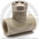 Тройник PP-R серый с накидной гайкой Дн 20-1/2" Pro Aqua