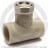 Тройник PP-R серый с накидной гайкой Дн 20-1/2&quot; Pro Aqua