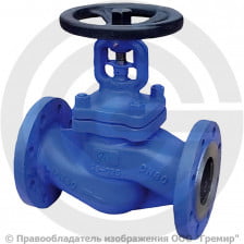Клапан запорный стальной фланцевый Ду-80 Ру-40 (Т<300°С) сильфонный Benarmo