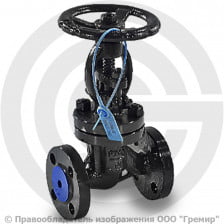 Клапан запорный стальной фланцевый Ду-150 Ру-40 (Т<425°С) 15с22нж Китай