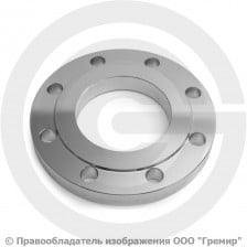 Фланец плоский нержавеющий 12х18н10т 1-100-16 ГОСТ 12820, Ру-16, Ду-100