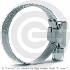 Хомут червячный нержавеющий (Дн 25-40) Китай
