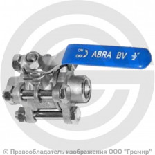 Кран нержавеющий AISI 316 (CF8M) под приварку Ду-65 (2 1/2") Ру-40 ABRA BV61A-Q61F-1000-3A