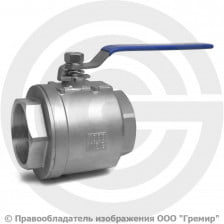Кран нержавеющий AISI 316 (CF8M) Ду-8 (1/4") Ру-40 ВР (ВН) муфтовый полнопроходной ABRA BV-027A