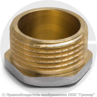 Заглушка латунная НР (НАР) Ду-25 (1") никель Aquasfera Заглушка латунная НР (НАР) Ду-25 (1") никель Aquasfera