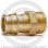 Муфта латунная для PE-X труб Дн 16-1/2" НР (НАР) РОС
