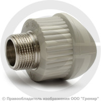 Седло вварное PP-R серое НР (НАР) Дн 90-3/4" Wavin Ekoplastik