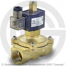 Клапан электромагнитный латунный Ду-20 (3/4") Ру-7 ВР (ВН) с катушкой 220В (Т<90°С) НО СК-21 Росма