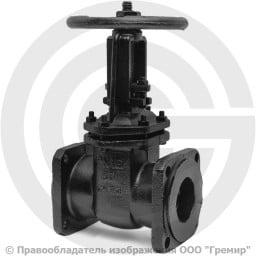 Задвижка чугунная фланцевая Ду-80 Ру-10 (Т<225°С) 30ч6бр ЛМЗ