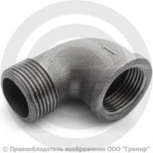 Угольник чугунный ВР-НР (ВН-НАР) Ду 32 (1 1/4")