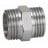 Ниппель латунный НР (НАР) Ду-15 (1/2&quot;) никель SantechSystems