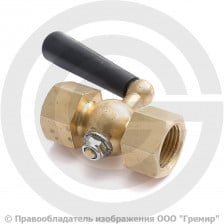 Кран трехходовой для манометра Ду-15 Ру-25 ВР (ВН) G1/2"-G1/2" Росма
