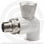 Кран PP-R Дн 20-1/2" НР (НАР) угловой для радиатора белый RTP (РосТурПласт) 10585
