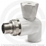 Кран PP-R Дн 20-1/2&quot; НР (НАР) угловой для радиатора белый RTP (РосТурПласт) 10585