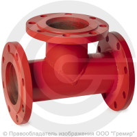 Тройник фланцевый ТФ стальной Ду 600-350 Ру-16 КЗСД