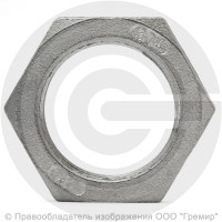 Контргайка нержавеющая AISI 304 6-ти гранная ВР-ВP Ду-15 (1/2")