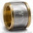 Муфта латунная ВР (ВН) Ду-20 (3/4&quot;) никель Aquasfera