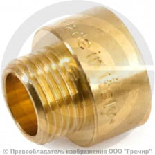 Переход латунный (переходник) НР-ВР (НАР-ВН) Ду 20-10 (3/4"-3/8") STOUT