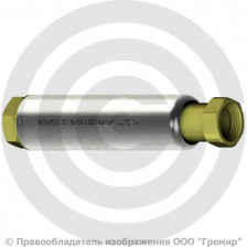 Компенсатор сильфонный осевой резьбовой с кожухом и внутренним экраном Ду-20 Ру-16 L=285мм КСО-Р/2 Hortum