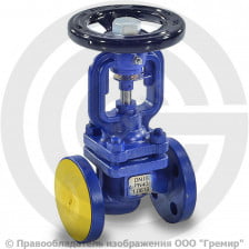 Клапан запорный стальной фланцевый Ду-100 Ру-40 (Т<400°С) сильфонный 234F Zetkama