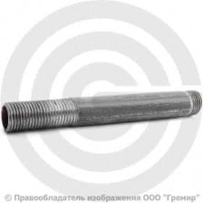 Сгон стальной удлиненный L=300мм Ду-32 (1 1/4") без комплекта КАЗ