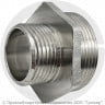Ниппель латунный переходной НР (НАР) Ду 15-10 (1/2&quot;-3/8&quot;) никель SantechSystems
