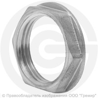 Контргайка латунная ВР (ВН") Ду-20 (3/4") никель LD