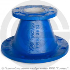 Переход фланцевый ХФ Ду 200-150 (L=200) ВЧШГ с ЦПП цинк+AL ГОСТ ISO 2531-2012