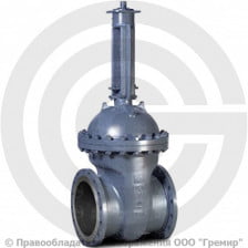 Задвижка стальная фланцевая с редуктором Ду-500 Ру-16 (Т<425°С) 30с541нж