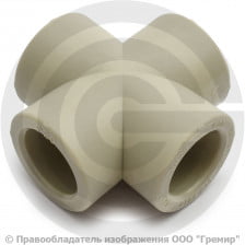 Крестовина PP-R серая Дн 40 Wavin Ekoplastik