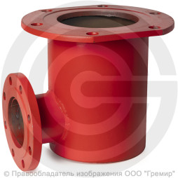 Подставка пожарная односторонняя фланцевая ППОФ стальная Ду-350 Ру-16 КЗСД