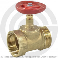 Клапан запорный латунный муфтовый Ду-50 Ру-16 ВР-НР (ВН-НАР) (Т<200°С) 15б1п Цветлит