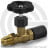Клапан запорный игольчатый латунный Ду-15 (1/2&quot;) Ру-25 ВР-НР (ВН-НАР) G1/2&quot; без фланца с маховиком Росма