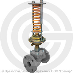 Регулятор давления прямого действия НЗ "до себя" чугунный фланцевый Ду-65 Ру-16 Kvy=63м3/ч 0,3-1,2 МПа Энерготехномаш УРРД-НЗ-РД