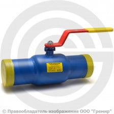 Кран стальной под приварку Ду-125 Ру-25 L=390мм полнопроходной МАРШАЛ 11с67п ЦП.00.1.025.125