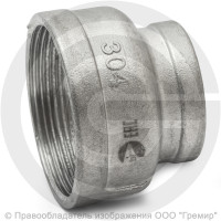 Муфта нержавеющая AISI 304 переходная Ду 40-32 (1 1/2"-1 1/4") Муфта нержавеющая AISI 304 переходная Ду 40-32 (1 1/2"-1 1/4")