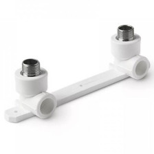 Планка PP-R монтажная белая НР (НАР) Дн 25-1/2" VALFEX