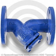 Фильтр магнитный сетчатый Y-образный чугунный фланцевый Ду-20 Ру-16 (Т<90°С) ФМФч Китай