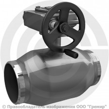 Кран стальной под приварку с редуктором Ду-65 Ру-25 L=200мм LD КШ.Ц.П.Р. 065.025.Н/П