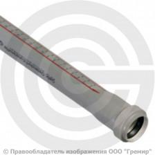 Труба PP-H канализационная серая Дн 110х2,7 безнапорная L=1м в/к Ostendorf HT HTEM