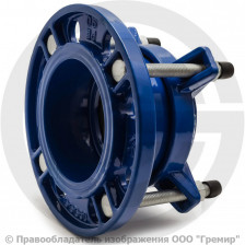 Муфта чугунная соединительная для ПЭ труб Ду-300 (Дн 315-315) Ру-16 ПФРК-Е Benarmo