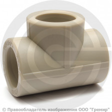 Тройник PP-R редукционный серый Дн 20-25-20 Pro Aqua