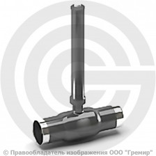 Кран стальной под приварку с удлиненным штоком Ду-200 Ру-25 L=1500мм LD КШ.Ц.П. 200/150.025.Н/П