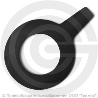 Прокладка фланцевая резиновая ТМКЩ Ду-65 Ру 10-40 (126х75х3) 3 мм с ушком исп.А ГОСТ 15180-86 Прокладка фланцевая резиновая ТМКЩ Ду-65 Ру 10-40 (126х75х3) 3 мм с ушком исп.А ГОСТ 15180-86