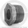 Футорка чугунная НР-ВР (НАР-ВН) Ду 25-15 (1&quot;-1/2&quot;) Fittex PLUS