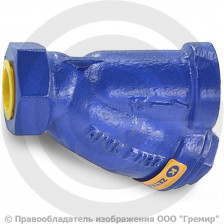 Фильтр сетчатый Y-образный чугунный Ду-20 (3/4") Ру-16 ВР (ВН) (Т<200°С) Zetkama 823A