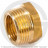 Футорка латунная НР-ВР (НАР-ВН) Ду 15-10 (1/2&quot;-3/8&quot;) STOUT