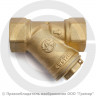 Фильтр сетчатый Y-образный латунный Ду-20 (3/4&quot;) Ру-20 ВР (ВН) (Т&lt;150°С) под пломбу Aquasfera 4001