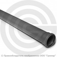 Труба НПВХ (ПВХ) канализационная серая Дн 110х3,2 безнапорная L=0,5м в/к ТУ 6-19-307-86 Агригазполимер