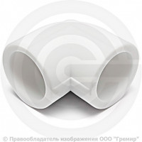 Угольник PP-R белый Дн 40 90гр Pro Aqua